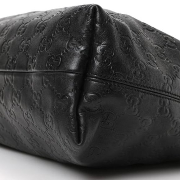 Gucci Guccissima Medium Icon Bit Hobo Black - Picture 7 of 9